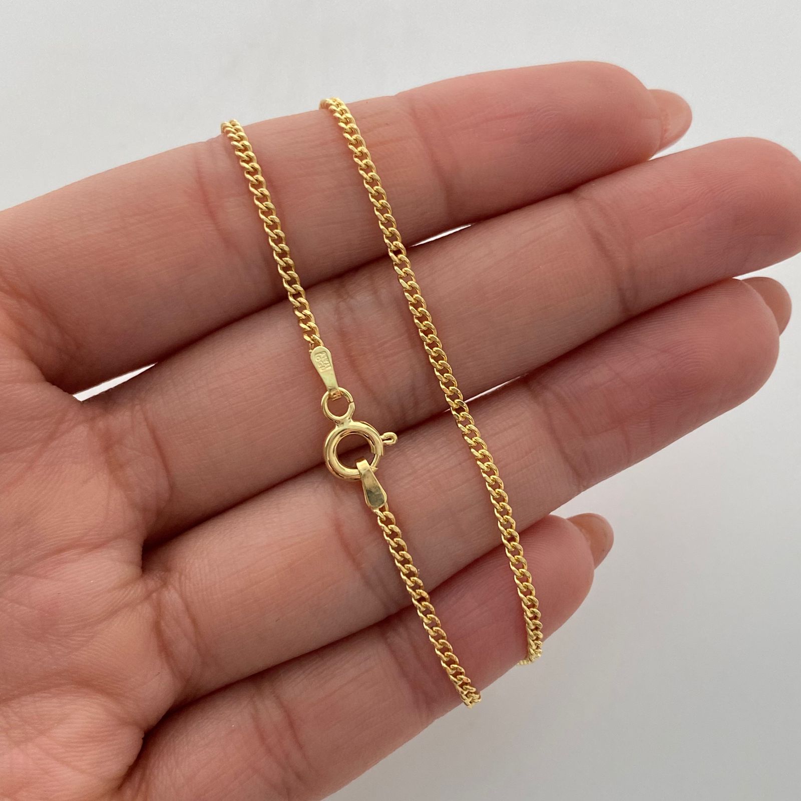 Cadena It Mini Cubana Oro amarillo 18k 2,45 Gr / 1,8 mm / 45 Cm