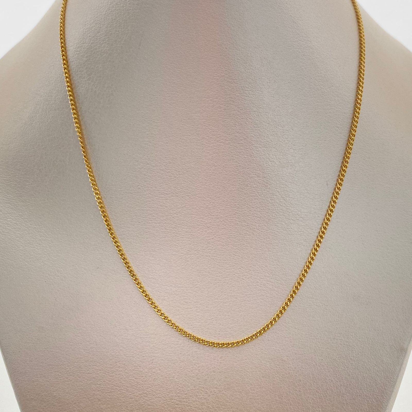 Cadena It Mini Cubana Oro amarillo 18k 2,45 Gr / 1,8 mm / 45 Cm