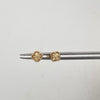 Topos Trebol Mediano Diamantado Oro amarillo 18k 1,2 Gr / 5,2 mm