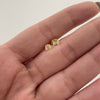 Topos Circulo Plano Diamantado Oro amarillo 18k 0,4 Gr / 4,2 mm