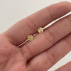 Topos Plano Redondo Diamantado Oro amarillo 18k 0,6 Gr / 6,2 mm