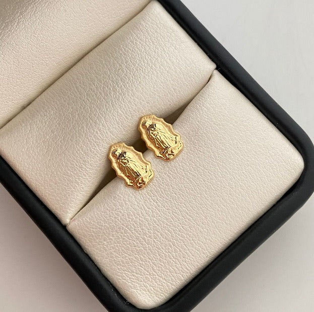 Topos Virgen De Guadalupe Silueta Oro amarillo 18k 0,85 Gr / 6,6 mm