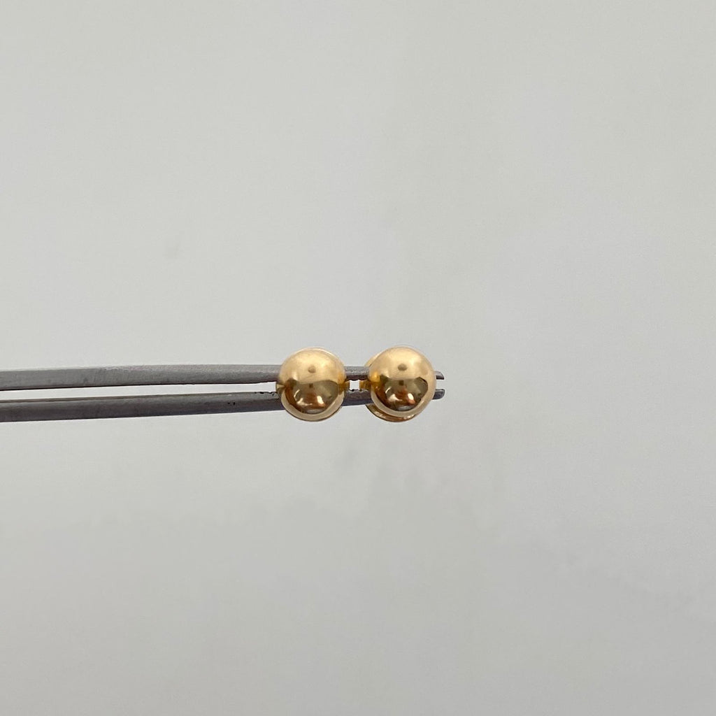 Topos Media Bola lisa 5mm Oro amarillo 18k 0,5 Gr