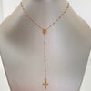 Rosario It Virgen Milagrosa Bola 2mm lisa Tres oros 18k +4 / 2,75 Gr / 2 mm / 50 Cm
