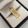 Dije It Dolar Oro amarillo 18k +4 / 1,1 Gr / 9,5 mm / 3 Cm