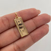 Dije It Dolar Oro amarillo 18k +4 / 1,1 Gr / 9,5 mm / 3 Cm