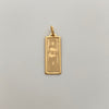Dije It Dolar Oro amarillo 18k +4 / 1,1 Gr / 9,5 mm / 3 Cm