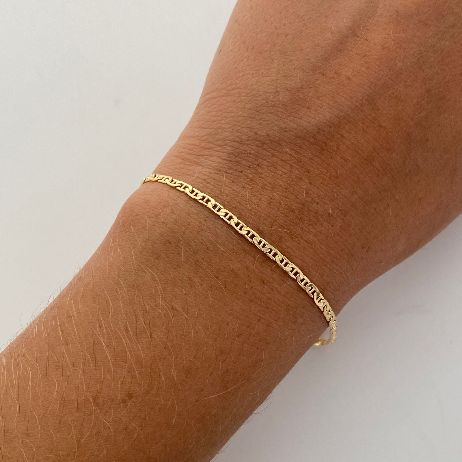 Pulso It Escalera Plana Especial Oro amarillo 18k 1,2 Gr / 2,3 mm / 17,2 Cm