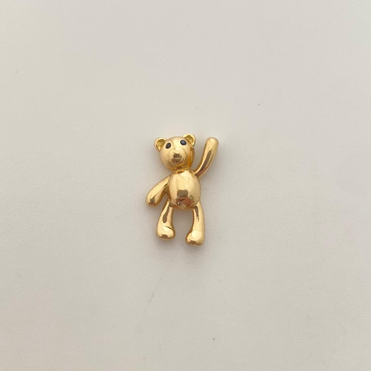DIJE OSO MANO ALZADA LISO ORO AMARILLO 18K 2,50 GR / 1,5 CM