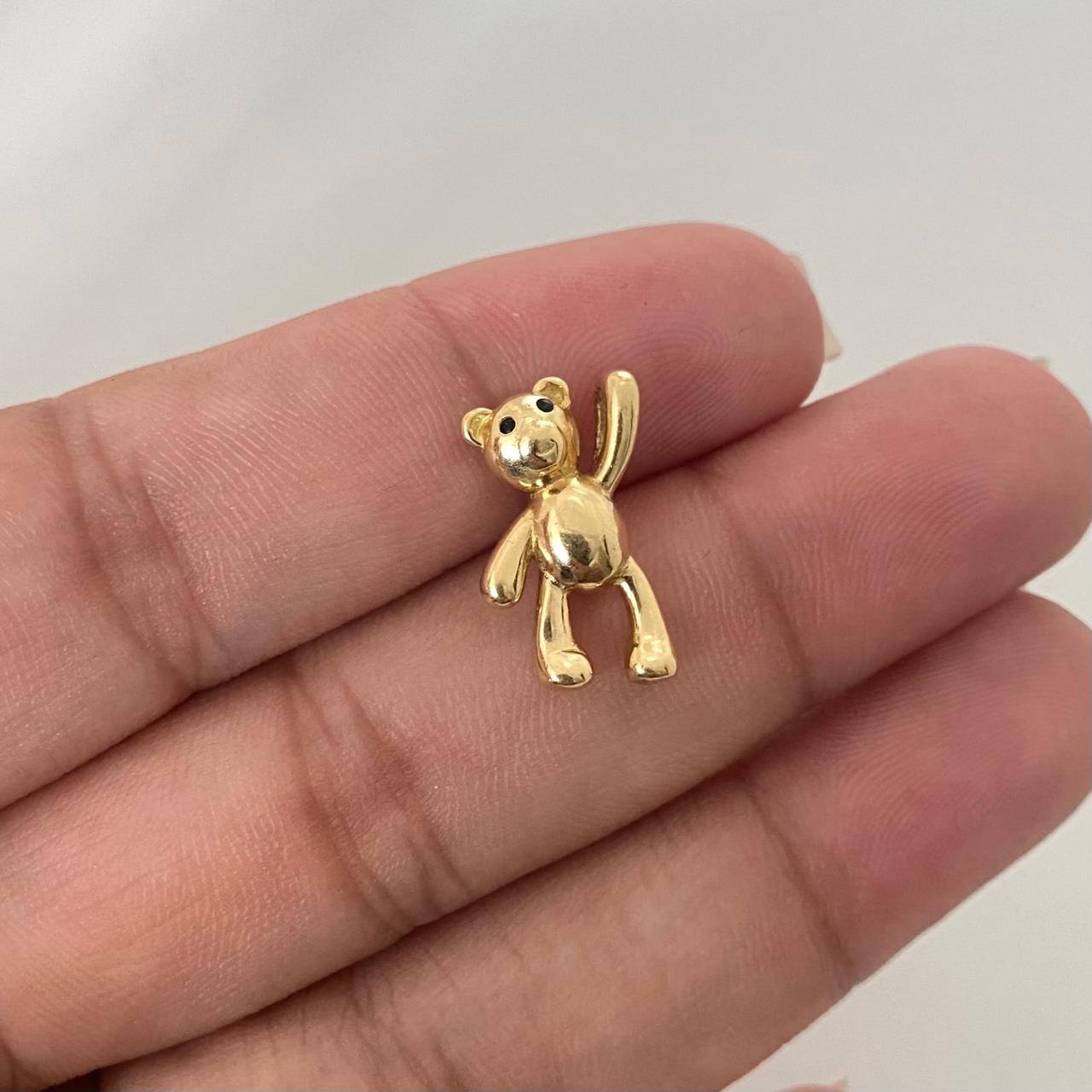 Dije Oso mano Alzada Oro amarillo 18k 1,35 Gr / 12,4 mm / 2 Cm