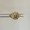 Anillo ovalado casting Tres oros 18k / Talla 10 / 8,3 Gr