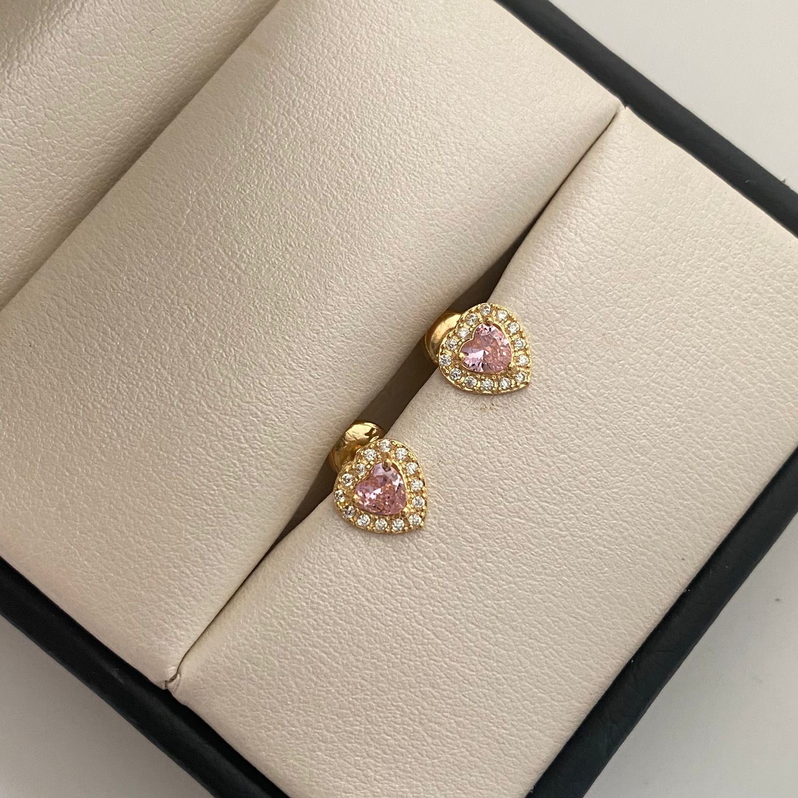 Topos Corazon Casting Rosado Oro amarillo 18k 1,3 Gr / 7,7 mm