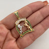 Dije Caballos Casting  Tres oros 18k 5,3 Gr / 22,2 mm / 3,2 Cm