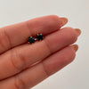 Topos Circon Negro Oro amarillo 18k 0,75 Gr / 5,1 mm