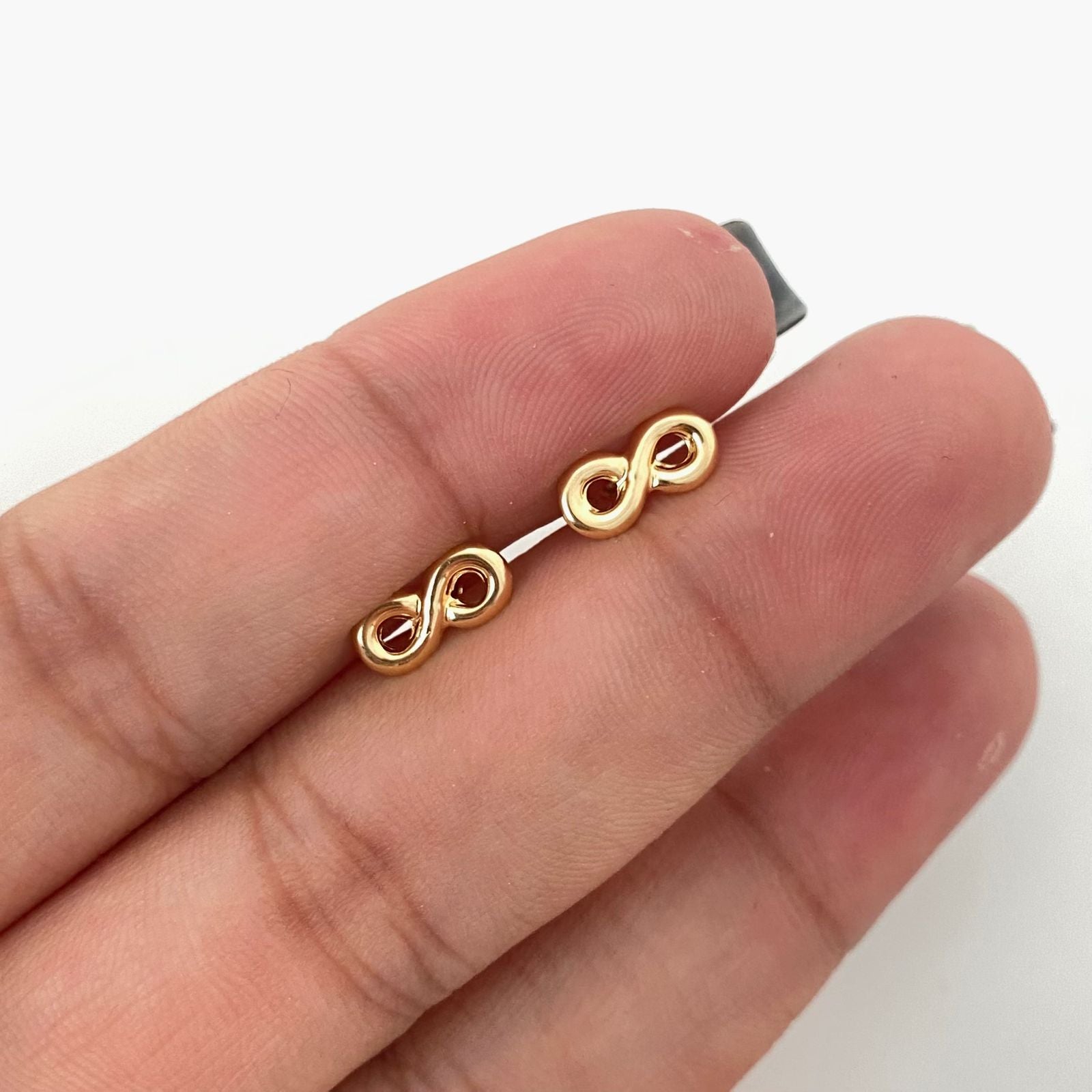 Topos infinito liso Oro amarillo 18k 0,7 Gr / 9,8 mm