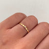 Anillo Solitario Oro amarillo 18k / Talla 8 / 0,9 Gr / 1,2 mm