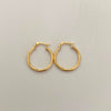 Candonga Entorchada Oro amarillo 18k 1,6 Gr / 2,4 Cm