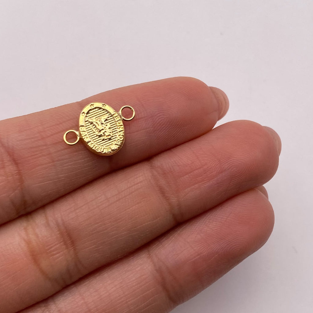 Herraje san miguel arcangel Oro amarillo 18k 0,44 Gr / 1,4 Cm