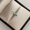 Dije Canutillo de Esmeralda Oro amarillo 18k 0,15 Gr / 2 mm / 1 Cm