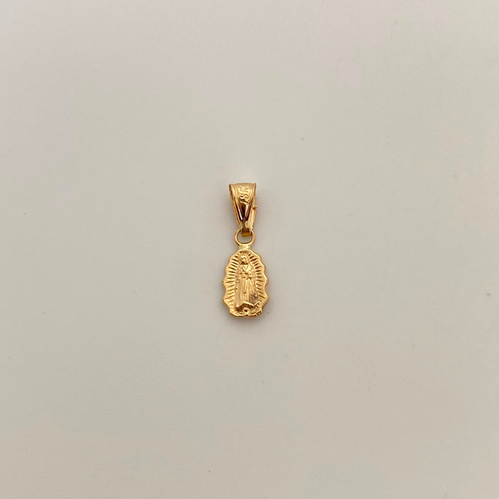 Dije Virgen de Guadalupe Silueta Oro amarillo 18k 0,5 Gr / 7 mm / 2 Cm