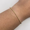Aro It diamantado Oro amarillo 18k 2,15 Gr / 1,4 mm / 17,5 Cm