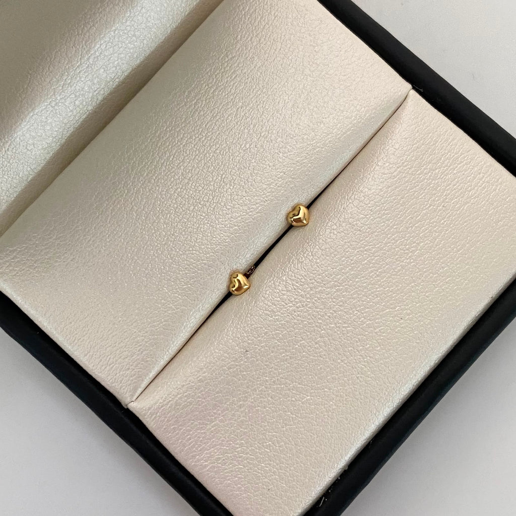 Topos mini corazon inflado Oro amarillo 18k 0,4 Gr / 2,5 mm