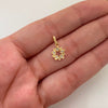 Dije Flor Casting Oro amarillo 18k 0,5 Gr / 8,9 mm / 1,6 Cm