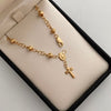 Pulso Denario Bola Diamantada 5mm Oro amarillo 18k 3,90 Gr / 3,5 mm / 18 Cm Broche 0,60