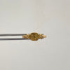 Anillo 15 Flor circon Oro amarillo 18k / Talla 8 / 2,15 Gr