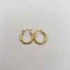 Candonga troquelada entorchada  Oro amarillo 1,1 Gr / 1,5 Cm