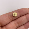 Herraje tambor san benito Oro amarillo 18k 0,33 Gr / 0,7 Cm