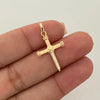 Dije cruz clavos casting y lisos Oro amarillo 18k 1,45 Gr / 3 Cm