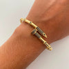 Aro It Clavo Casting negro Oro amarillo 18k +6 / 13,2 Gr / 3,6 mm / 20 Cm