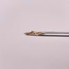 Anillo fila circones blancos Oro amarillo 18k / Talla 7 1/2 / 1,25 Gr / 1,16 mm