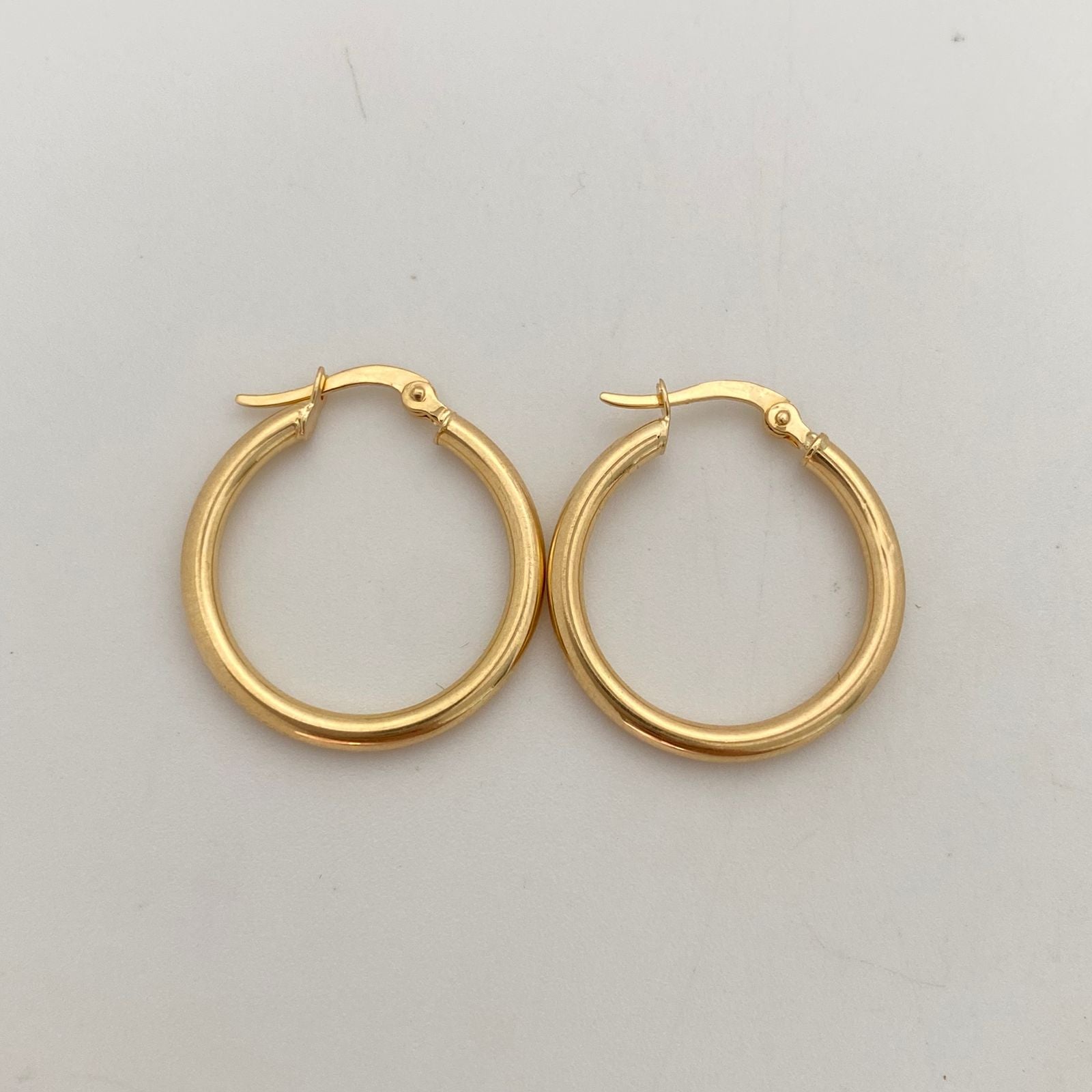 Candonga Lisa Oro amarillo 18k 2,30 Gr / 2,3 Cm
