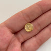 Herraje Letra L Diamantada Oro amarillo 18k 0,45 Gr / 1,1 Cm