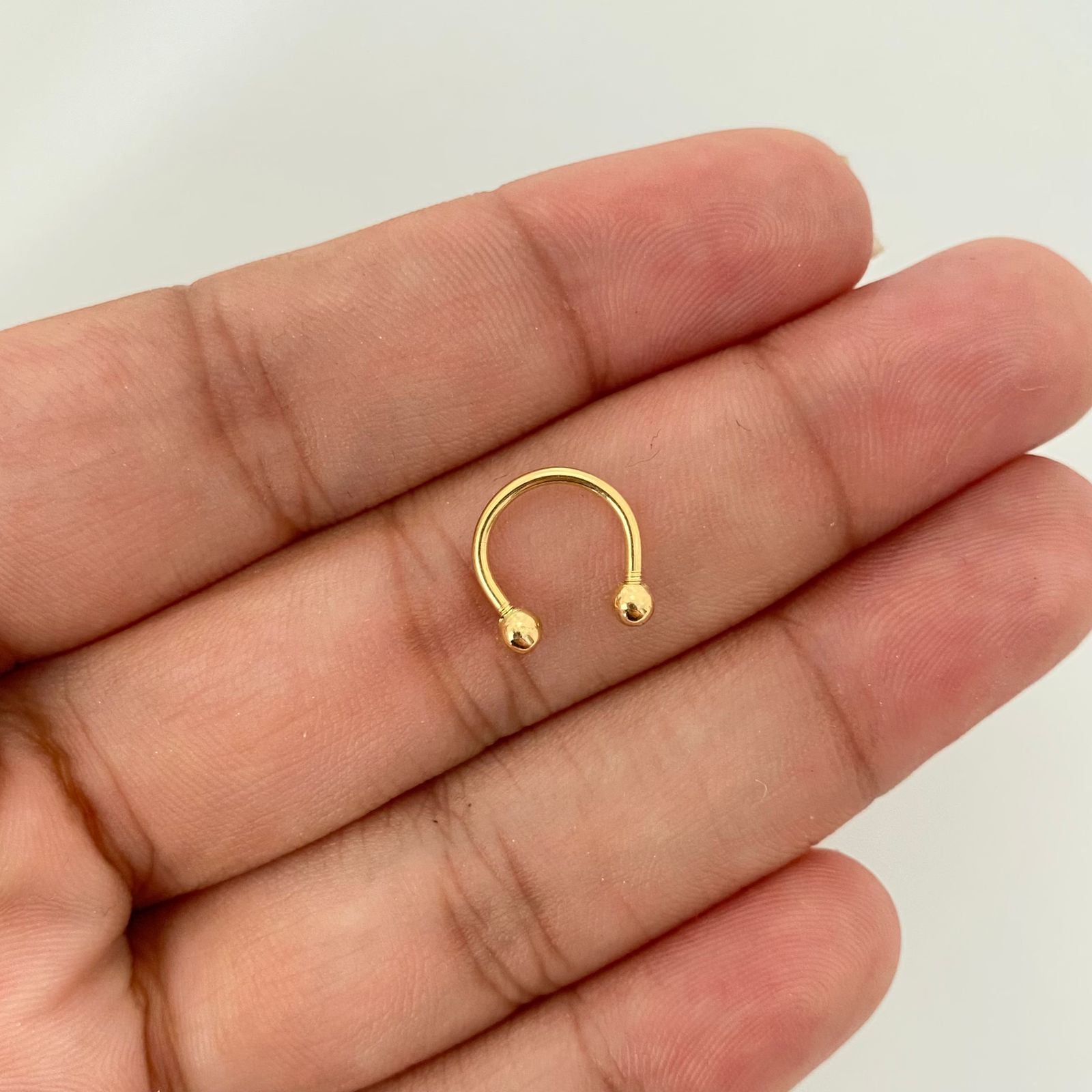 Piercing bola lisa ( joya ) Oro amarillo 18k 0,65 Gr