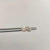 Topos Circon Blanco Oro amarillo 18k 1,6 Gr / 6,2 mm