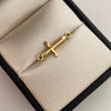 Herraje Cruz Tubular Oro amarillo 18k 0,4 Gr / 2,2 Cm