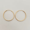 Candonga imperdible lisa Oro amarillo 18k 1,10 Gr / 2,5 Cm