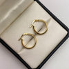 Candonga Lisa Oro amarillo 18k 2,08 Gr / 2 Cm