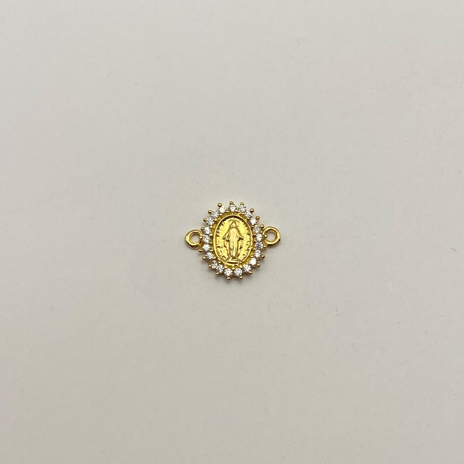 Herraje Virgen Milagrosa Casting Oro amarillo 18k 0,75 Gr / 1,3 Cm