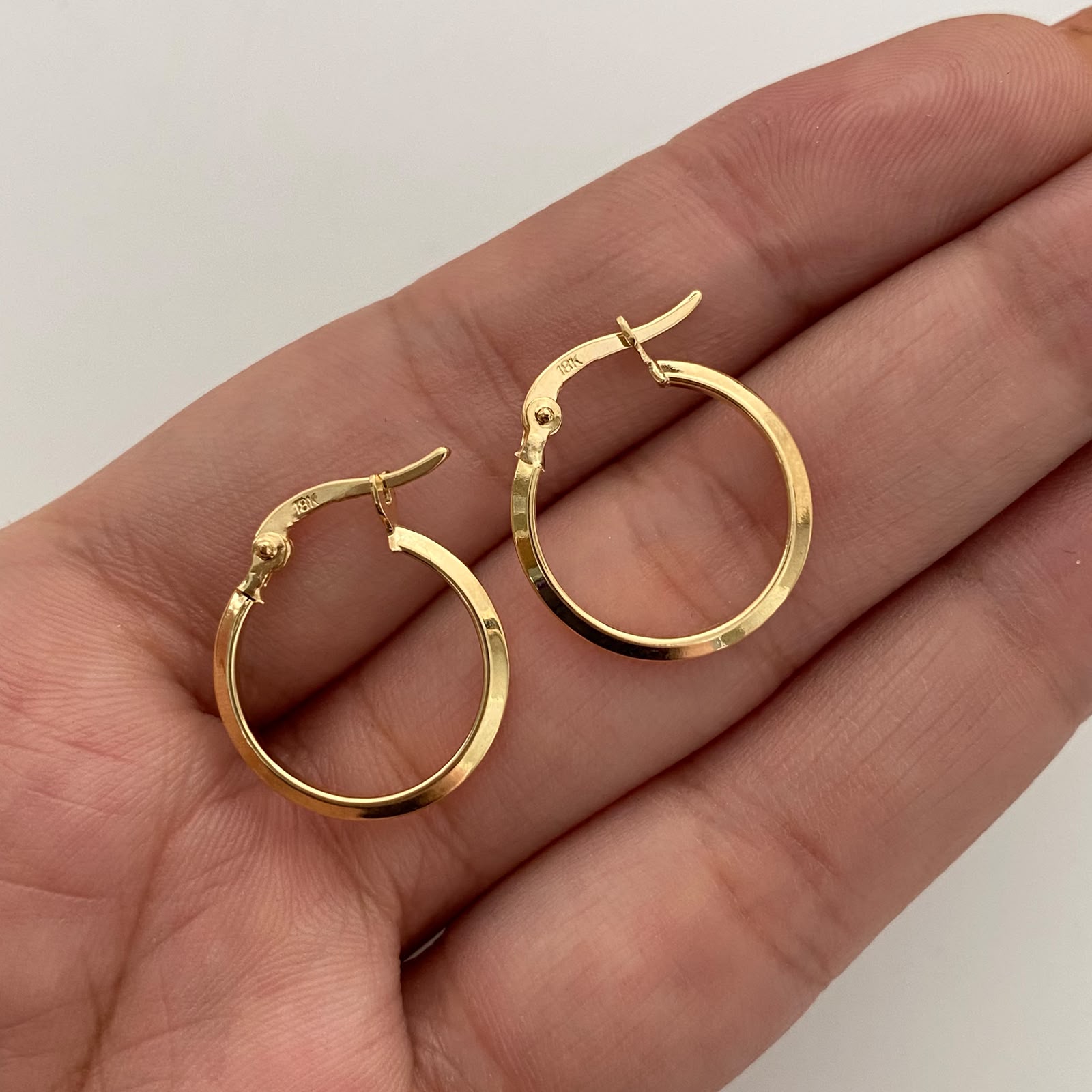 Candonga Media Caña Oro amarillo 18k 0,95 Gr / 2 Cm