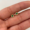 Topos Cuadro Casting Verde Oro amarillo 18k 0,75 Gr / 5 mm