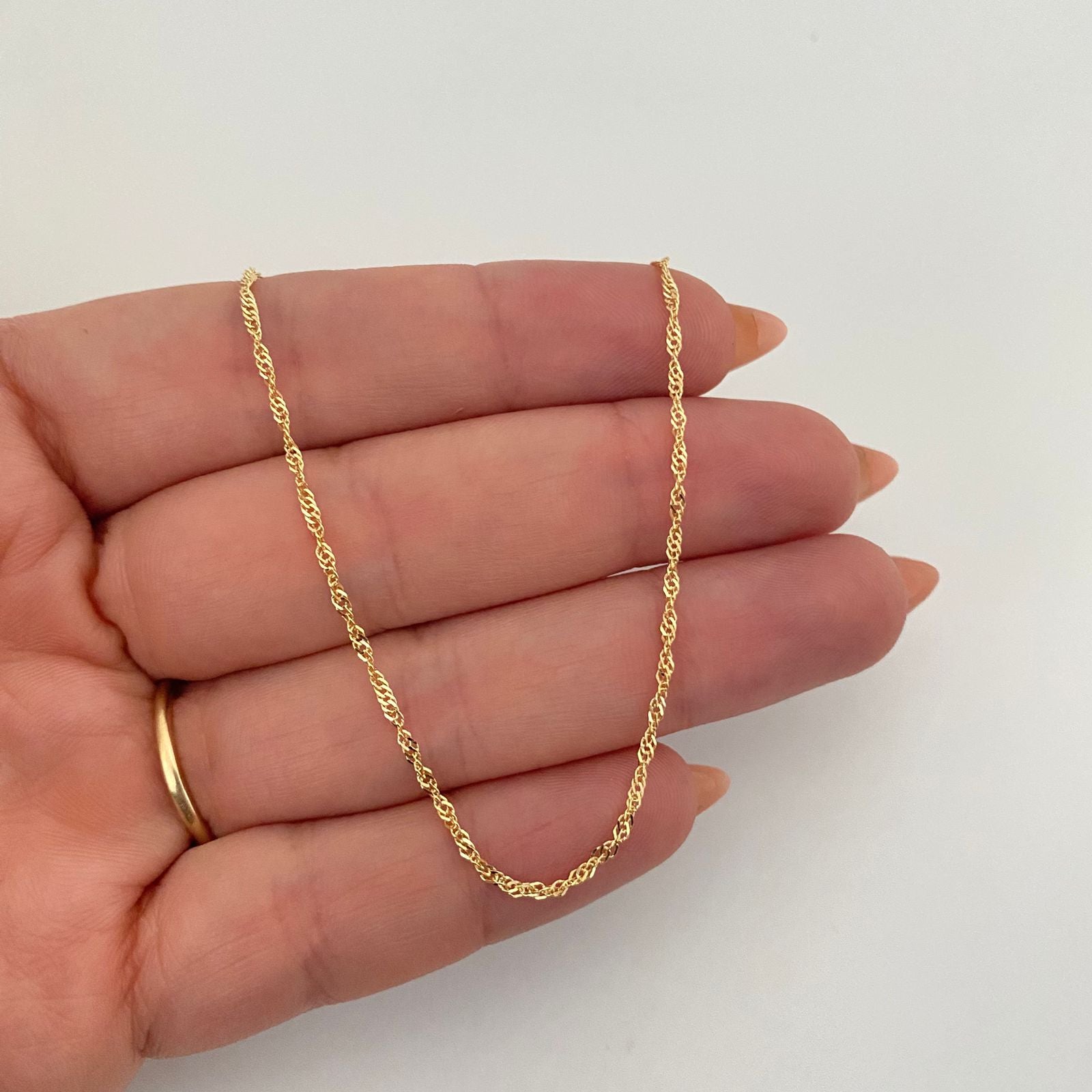 Cadena It singapur Oro amarillo 18k 1,75 Gr / 1,4 mm / 45 Cm