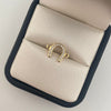 Herraje herradura de caballo casting Oro amarillo 18k 0,75 Gr / 1,5 Cm