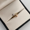 Anillo Tu y yo Tres oros 18k / Talla 6 / 1,4 Gr / 2,2 mm