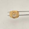Anillo escudo  Tres oros 18k / Talla 6 1/2 / 2,5 Gr