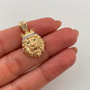 Dije Leon Ojos Verdes Oro amarillo y Oro blanco 18k 4,15 Gr / 16,3 mm / 2,6 Cm
