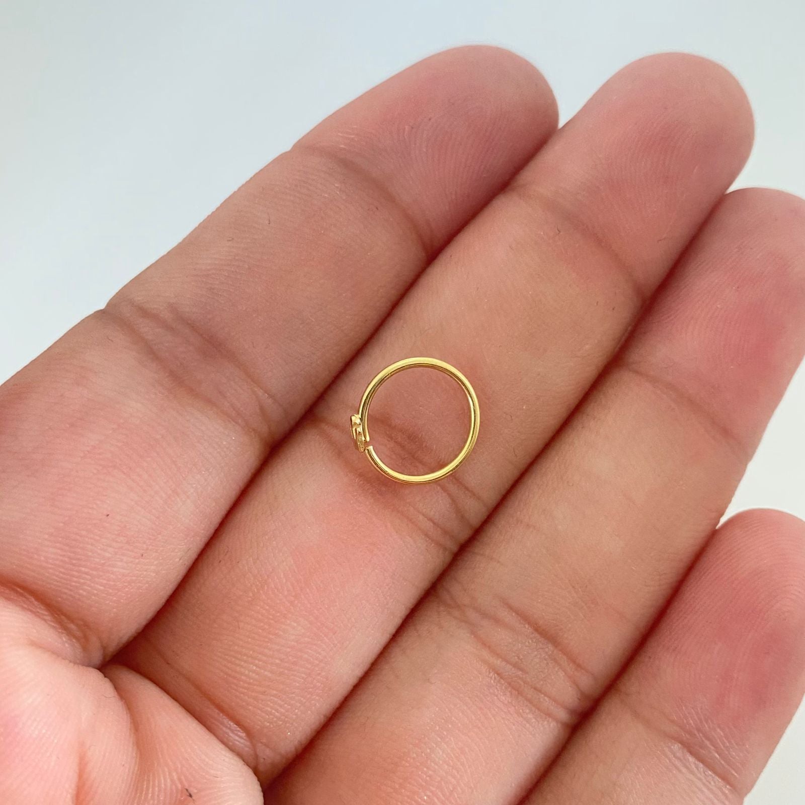 Piercing aro corona ( joya ) Oro amarillo 18k 0,3 Gr